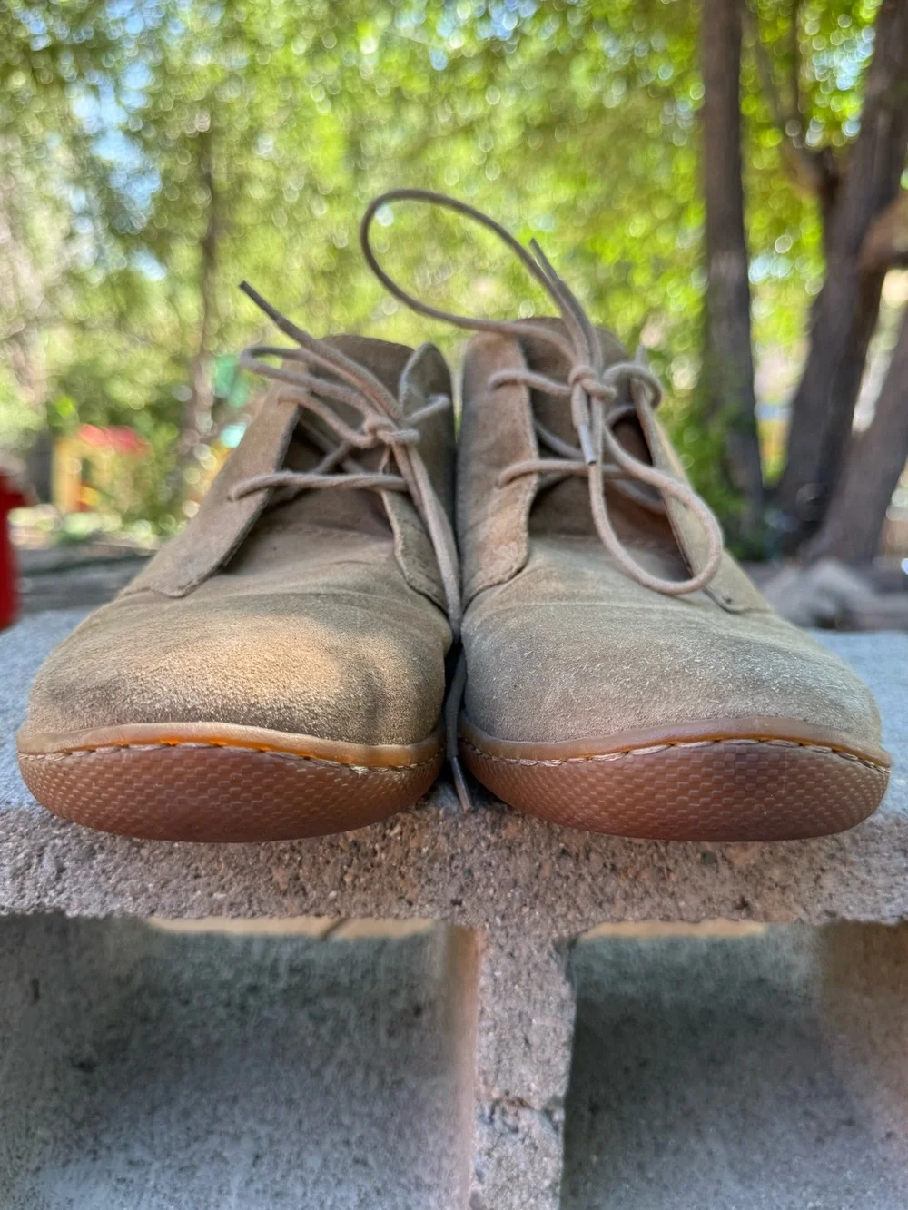 Born Men's Asten suede chukka boots in a desert sand or taupe color